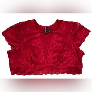 Torrid red lace Bralette (6) *NWT